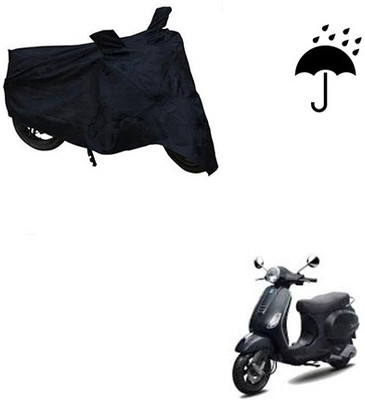 Atulit enterprises Two Wheeler Cover for Piaggio(Vespa LX, Black)