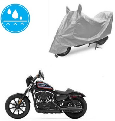 Atulit enterprises Two Wheeler Cover for Harley Davidson(XL 1200, Silver)