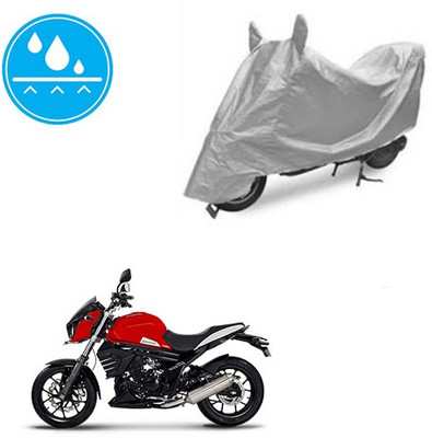 Atulit enterprises Two Wheeler Cover for Mahindra(Mojo, Silver)