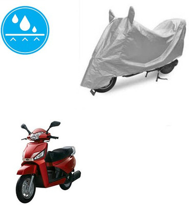SRENTERPRISES Two Wheeler Cover for Mahindra(Gusto, Silver)