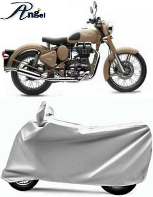 Khatam Waterproof Two Wheeler Cover for Royal Enfield(Bullet Trials 500, Silver)