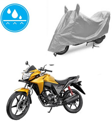SRENTERPRISES Two Wheeler Cover for Honda(CB Twister, Silver)