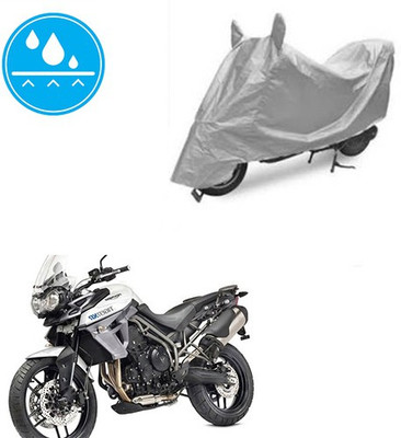 Atulit enterprises Two Wheeler Cover for Universal For Bike(Silver)