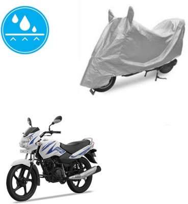 Atulit enterprises Two Wheeler Cover for TVS(Star Sport, Silver)