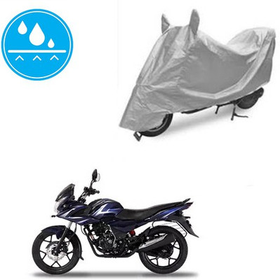 Atulit enterprises Two Wheeler Cover for Bajaj(Discover 150 f, Silver)