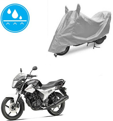 SRENTERPRISES Two Wheeler Cover for Yamaha(SZ R, Silver)