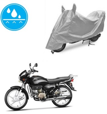 SRENTERPRISES Two Wheeler Cover for Hero(Splendor Plus, Silver)