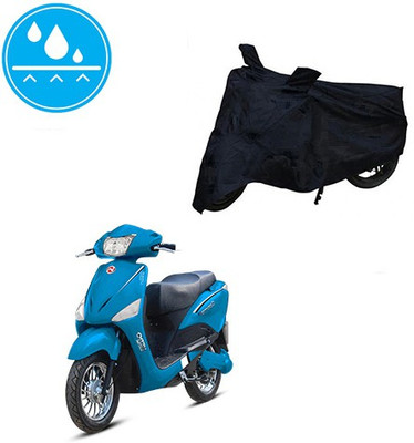 SRENTERPRISES Two Wheeler Cover for Hero(Electric Optima, Black)