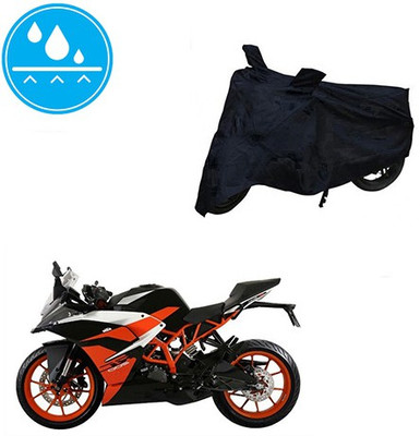 Mdstar Waterproof Two Wheeler Cover for KTM(RC 200, Black)
