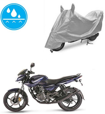 Atulit enterprises Two Wheeler Cover for Bajaj(Pulsar 135 LS DTS-i, Silver)