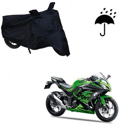 Atulit enterprises Two Wheeler Cover for Kawasaki(Ninja 300, Black)