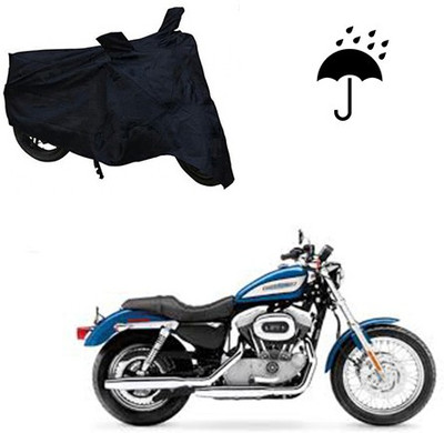 Atulit enterprises Two Wheeler Cover for Harley Davidson(XL 883, Black)