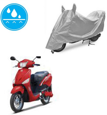 Atulit enterprises Two Wheeler Cover for Hero(E Scoot, Silver)