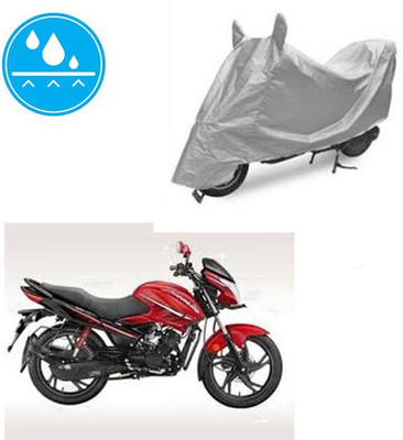 Atulit enterprises Two Wheeler Cover for Hero(Glamour, Silver)