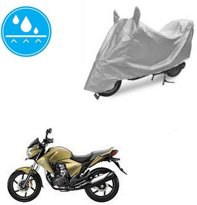Atulit enterprises Two Wheeler Cover for Honda(Dazzler, Silver)