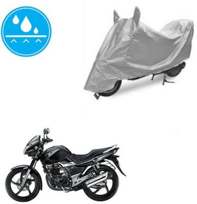 SRENTERPRISES Two Wheeler Cover for Suzuki(GS 150R, Silver)