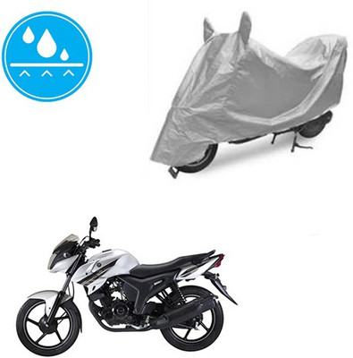 SRENTERPRISES Two Wheeler Cover for Yamaha(SZ-S, Silver)