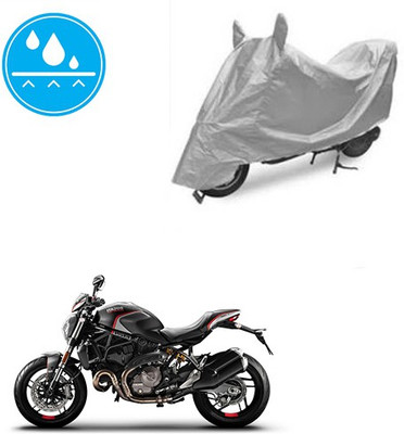 Atulit enterprises Two Wheeler Cover for Ducati(Monster 82, Silver)