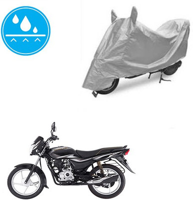 Atulit enterprises Two Wheeler Cover for Bajaj(Platina 100 DTS-i, Silver)