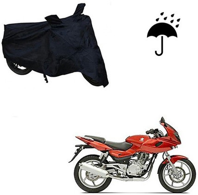 RPSENTTERPR Waterproof Two Wheeler Cover for Bajaj(Pulsar 220 DTS-i, Black)