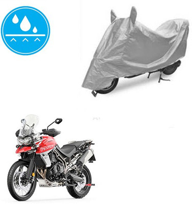 Atulit enterprises Two Wheeler Cover for Triumph(Tiger 800 XCA, Silver)
