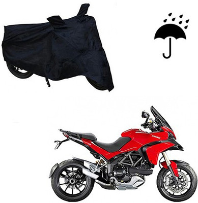 Atulit enterprises Two Wheeler Cover for Ducati(Multistrada, Black)