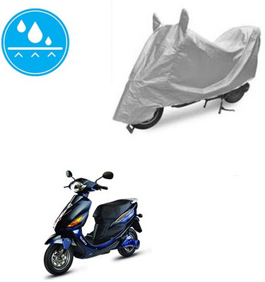 SRENTERPRISES Two Wheeler Cover for Hero(Electric Cruz, Silver)