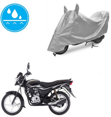 Atulit enterprises Two Wheeler Cover for Bajaj(Platina 100 DTS-i, Silver)