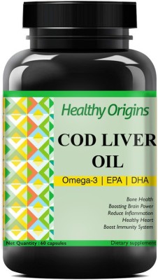 Healthy Origins Cod Liver Oil Capsules(60 No)