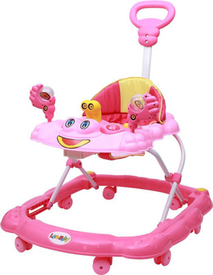 Maanit Musical 3-in-1 Walker With Parent Rod(Pink)