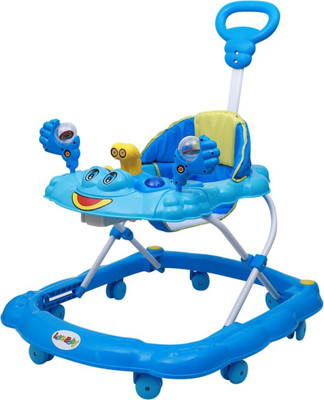 Maanit Musical 3-in-1 Walker With Parent Rod(Blue)