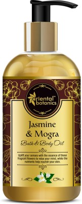 Oriental Botanics Bath & Body Oil (Jasmine & Mogra) - No Mineral(200 ml)