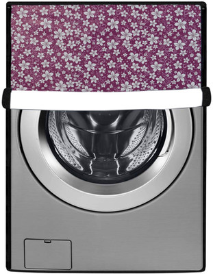 Nitasha Front Loading Washing Machine  Cover(Width: 62 cm, Purple, White)