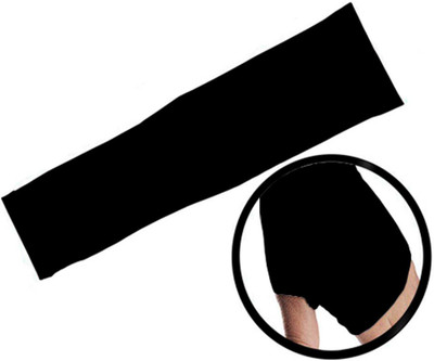 KRISHNA FASHION Nylon Arm Sleeve For Men & Women(Free, Black)