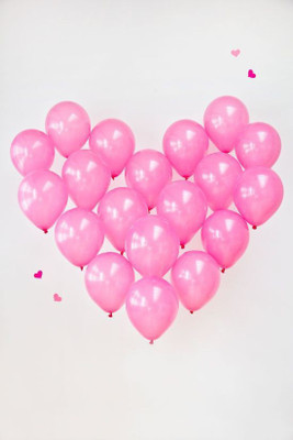 KSNAP Solid Pink Balloon For Anniversary | Birthday | Valentine | Party | New Year | Xmas | Love (Pack of 100) Balloon(Pink, Pack of 100)