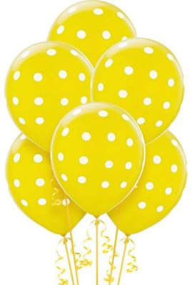 Rainy Decor Printed RD_B_677 Balloon(Yellow, Pack of 30)