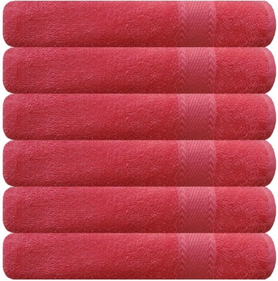 AkiN Cotton 500 GSM Hand Towel Set(Pack of 6)
