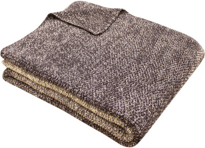 Cazimo Solid Single Throw for  AC Room(Polyester, Brown)