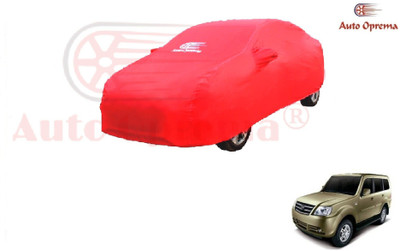 Auto Oprema Car Cover For Tata Sumo Grande (With Mirror Pockets)(Red)