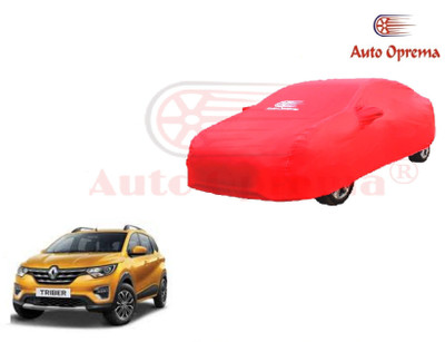 Auto Oprema Car Cover For Renault Triber (With Mirror Pockets)(Red)