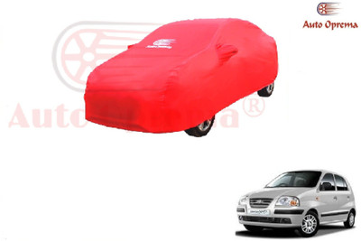 Auto Oprema Car Cover For Hyundai Santro Xing (With Mirror Pockets)(Red)