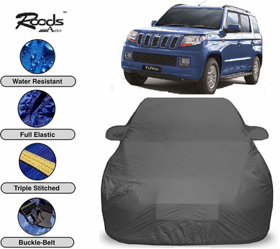 ROODS AUTO Car Cover For Mahindra TUV300 (Without Mirror Pockets)(Grey)