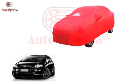 Auto Oprema Car Cover For Fiat Punto Evo (With Mirror Pockets)(Red)