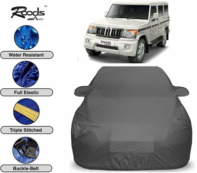 ROODS AUTO Car Cover For Mahindra Bolero (Without Mirror Pockets)(Grey)
