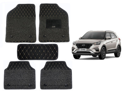 RKPSP Leatherite 7D Mat For  Hyundai Creta(Black)