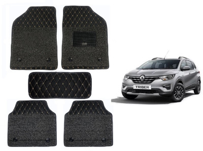 RKPSP Leatherite 7D Mat For  Renault Triber(Black)