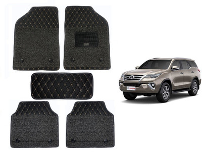 RKPSP Leatherite 7D Mat For  Toyota Fortuner(Black)