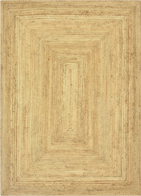CARPETLIVE.com Beige Jute Carpet(5 ft,  X 8 ft, Rectangle)