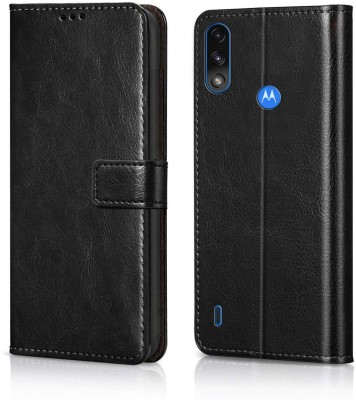 Nuvak Flip Cover for Moto E7 Power, Motorola E7 Power(Black, Magnetic Case, Pack of: 1)