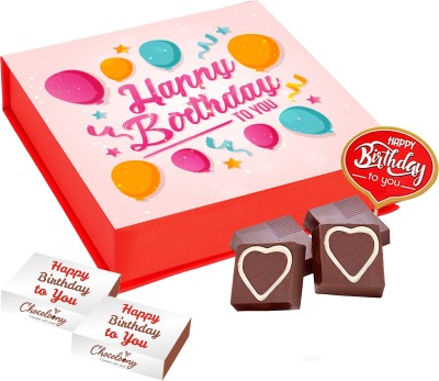 Chocoloony Happy Birthday to You Chocolate Gift Box, 9 Pcs Truffles(9 Units)